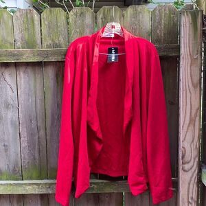 Double JU red open blazer sz. 3X NWT